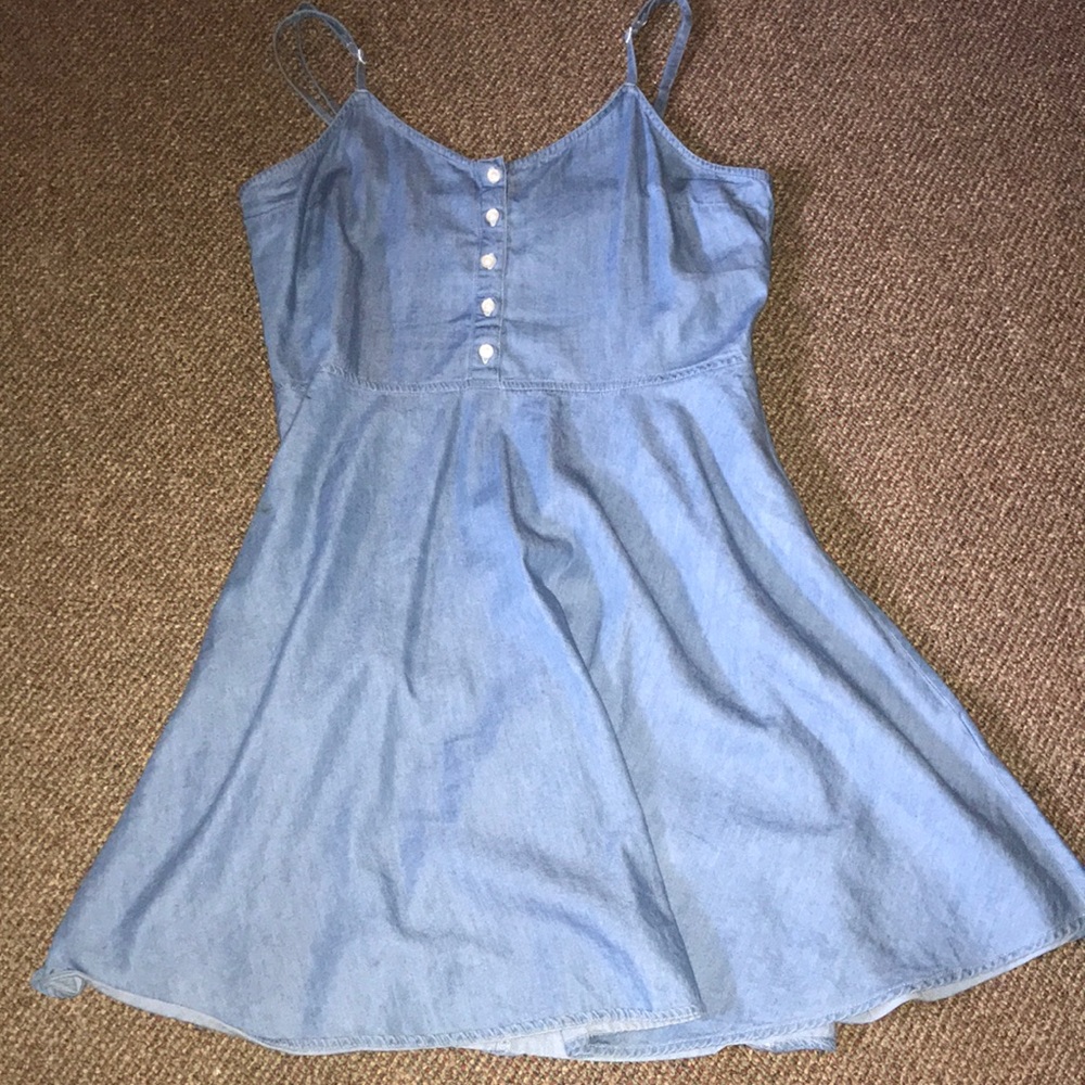 lovely soft denim mini dress
